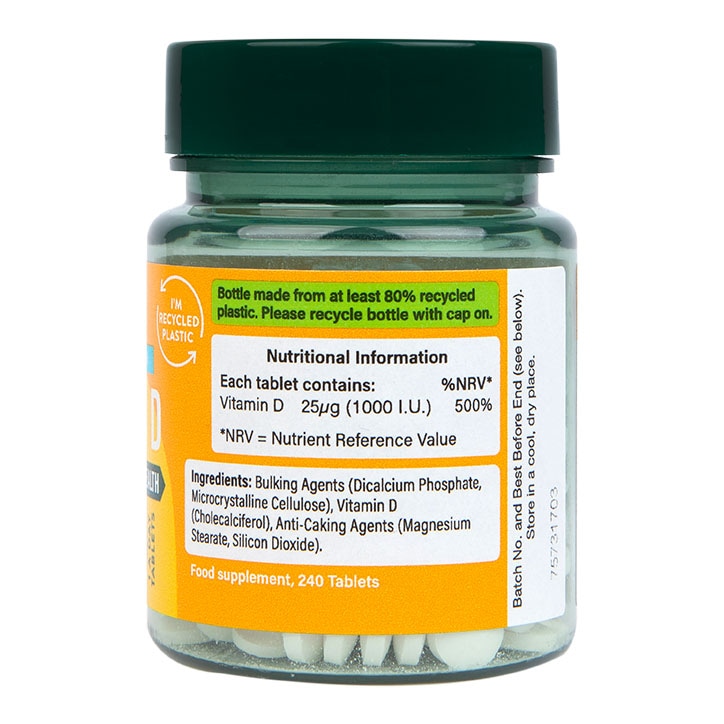 Holland & Barrett Vitamin D 1000 I.U 25ug 240 Tablets